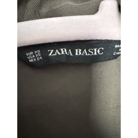 6 for $20 Zara Basic Green Utility Jacket XS - Picture 6 of 7